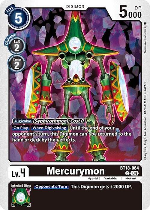 Mercurymon [BT18-064] [Release Special Booster 2.0] | Cracking-Singles