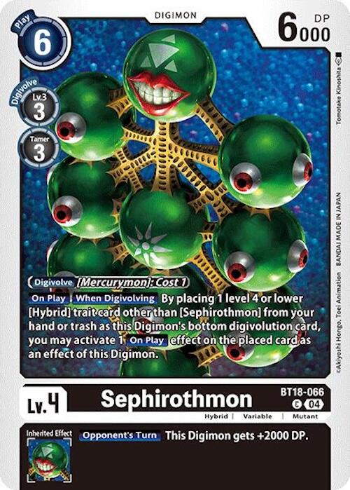 Sephiromon [BT18-066] [Release Special Booster 2.0] | Cracking-Singles