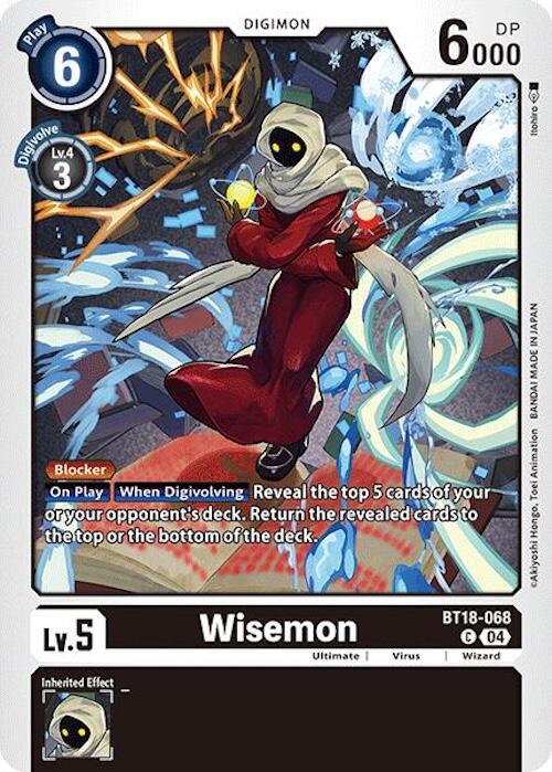 Wisemon [BT18-068] [Release Special Booster 2.0] | Cracking-Singles