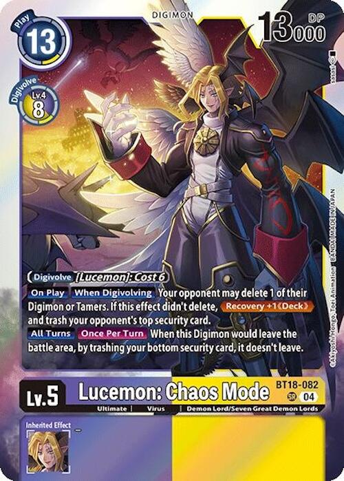 Lucemon: Chaos Mode [BT18-082] [Release Special Booster Ver.2.0] | Cracking-Singles