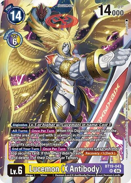 Lucemon (X Antibody) [BT19-043] [Release Special Booster 2.0] | Cracking-Singles