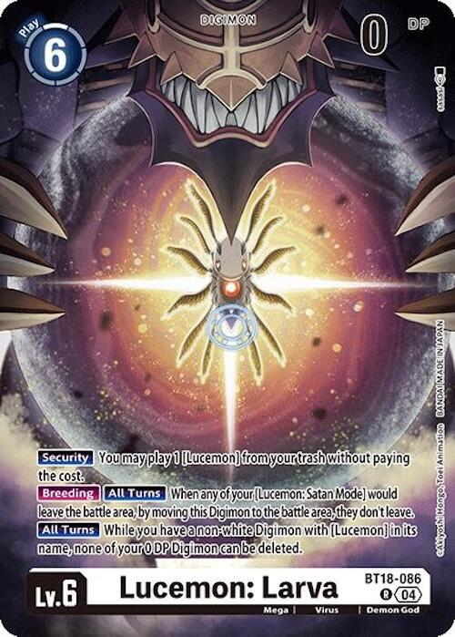 Lucemon: Larva [BT18-086] [Release Special Booster 2.0] | Cracking-Singles