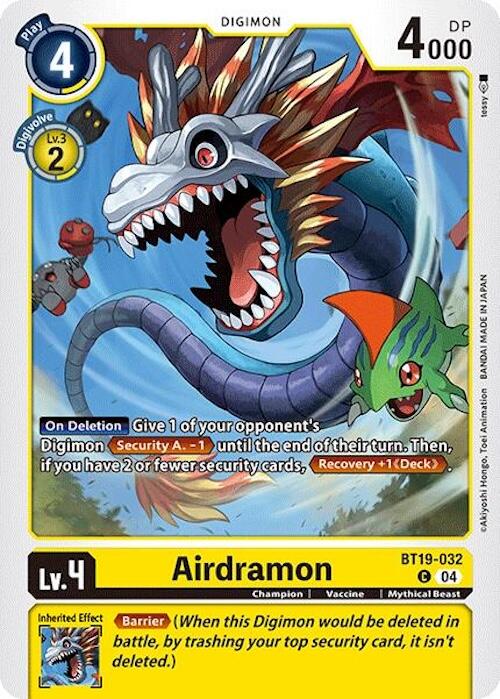 Airdramon [BT19-032] [Release Special Booster 2.0] | Cracking-Singles