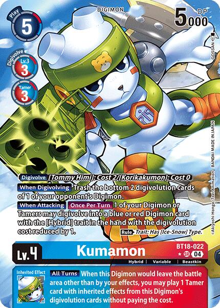 Kumamon [BT18-022] (Alternate Art) [Release Special Booster 2.0] | Cracking-Singles