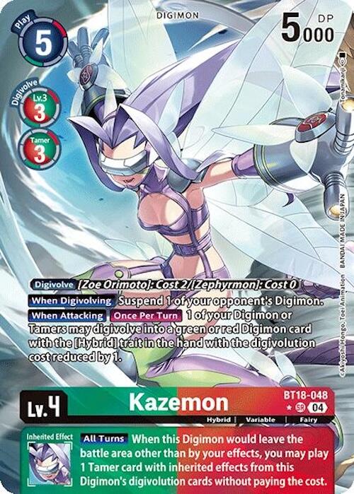 Kazemon [BT18-048] (Alternate Art) [Release Special Booster 2.0] | Cracking-Singles