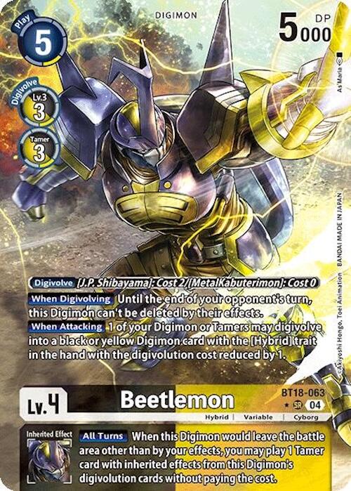 Beetlemon [BT18-063] (Alternate Art) [Release Special Booster Ver.2.0] | Cracking-Singles