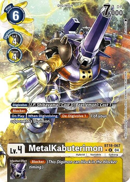 MetalKabuterimon [BT18-067] (Alternate Art) [Release Special Booster 2.0] | Cracking-Singles