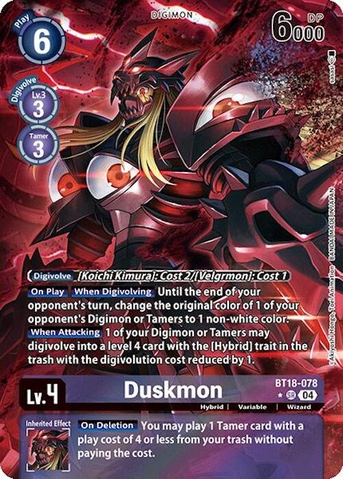 Duskmon [BT18-078] (Alternate Art) [Release Special Booster Ver.2.0] | Cracking-Singles