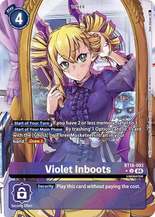 Violet Inboots [BT18-093] (Alternate Art) [Release Special Booster 2.0] | Cracking-Singles