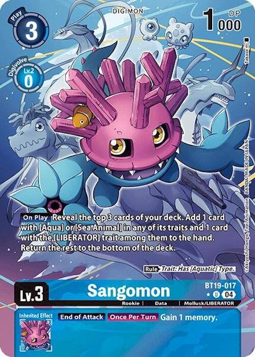 Sangomon [BT19-017] (Alternate Art) [Release Special Booster 2.0] | Cracking-Singles