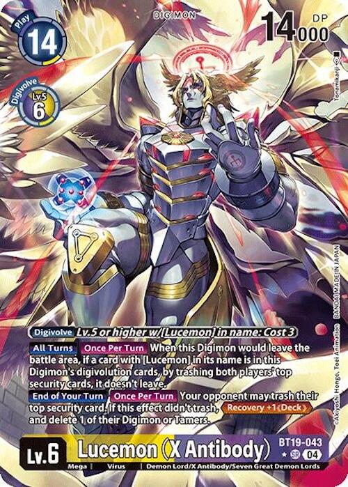 Lucemon [BT19-043] (X Antibody) (Alternate Art) [Release Special Booster 2.0] | Cracking-Singles