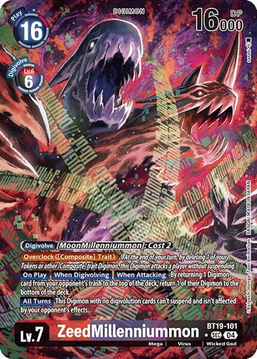 ZeedMillenniummon [BT19-101] (Alternate Art) [Release Special Booster 2.0] | Cracking-Singles