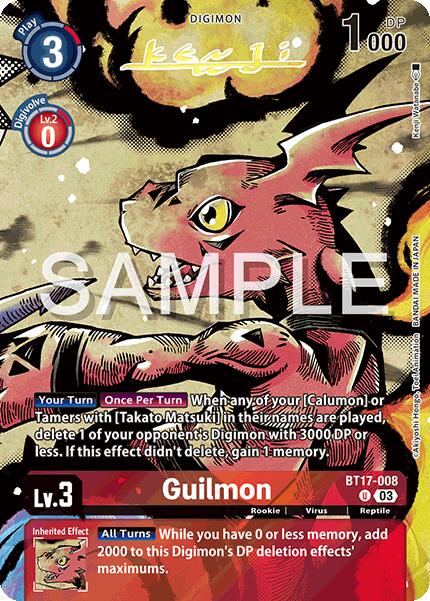 Guilmon [BT17-008] (Signed) [Release Special Booster Ver.2.0] | Cracking-Singles