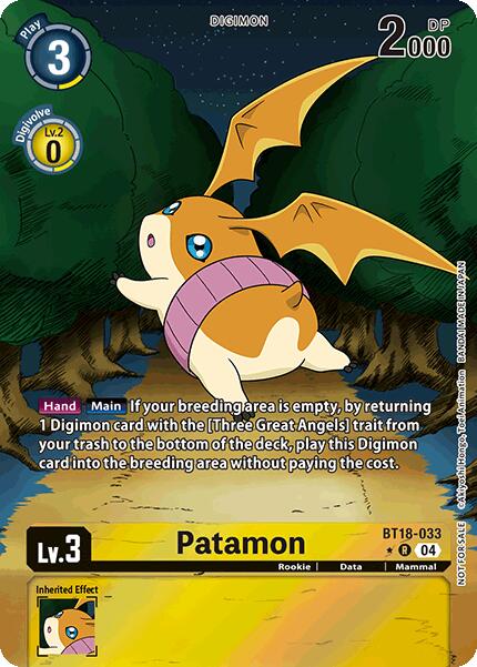 Patamon [BT18-033] (Release Special Booster 2.0: Box Promotion Pack) [Release Special Booster 2.0] | Cracking-Singles