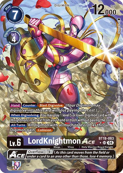 LordKnightmon ACE [BT18-083] (Alternate Art) [Release Special Booster 2.0] | Cracking-Singles