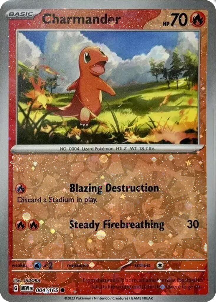 Charmander (004/165) (Cosmos Holo) (Costco Exclusive) [Miscellaneous Cards] | Cracking-Singles