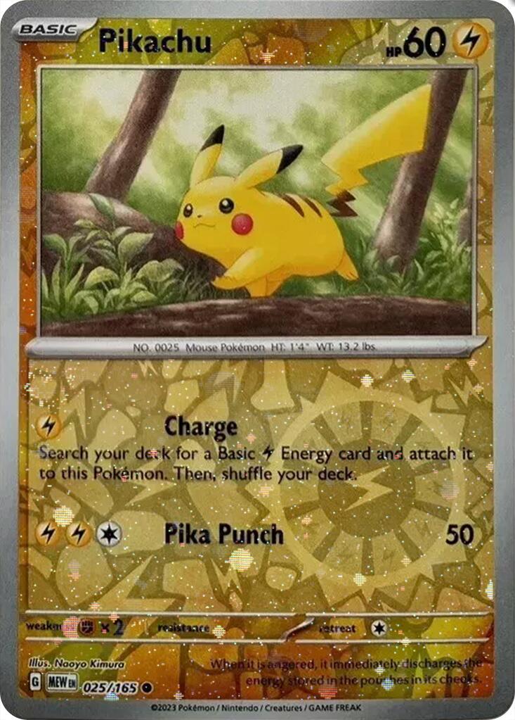 Pikachu (025/165) (Cosmos Holo) (Costco Exclusive) [Miscellaneous Cards] | Cracking-Singles