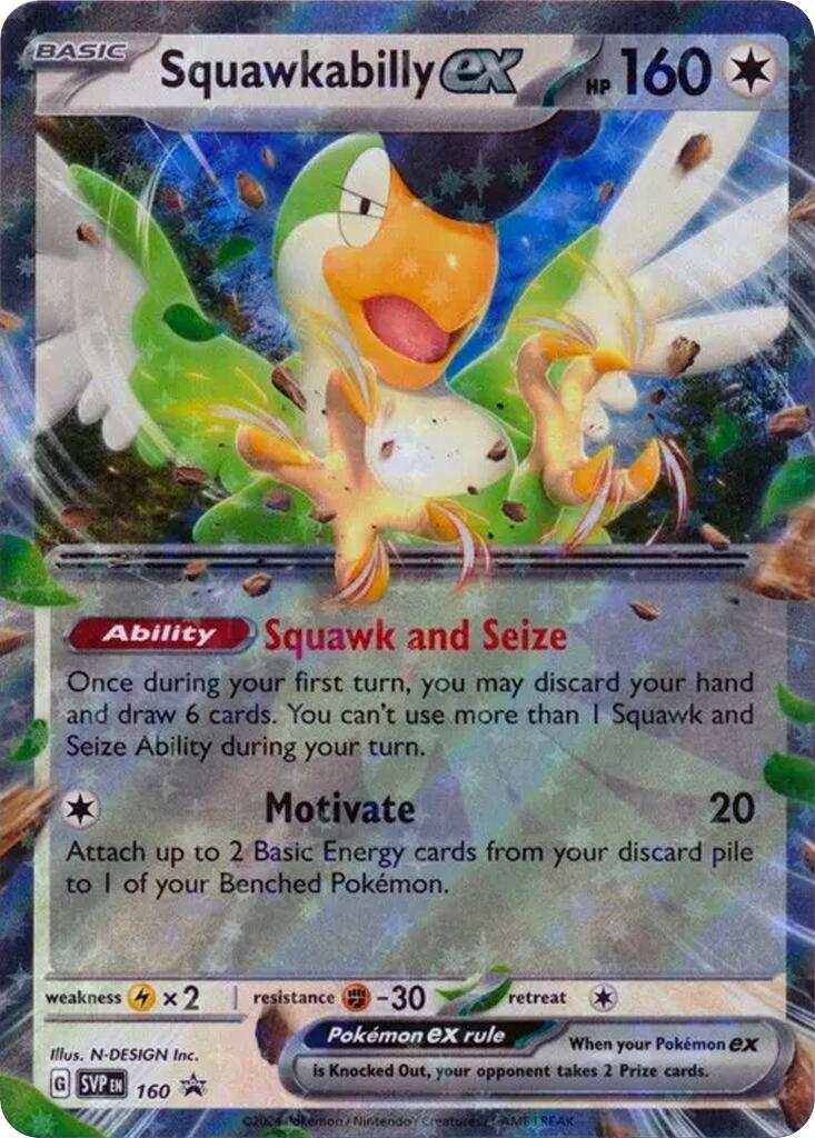 Squawkabilly ex (SVP160) [SV: Scarlet & Violet Promo Cards] | Cracking-Singles