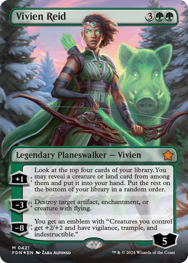 Vivien Reid (Borderless) (Mana Foil) [Foundations] | Cracking-Singles