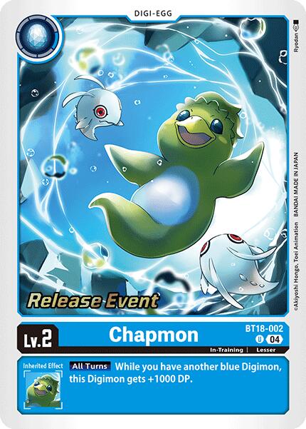 Chapmon [BT18-002] [Release Special Booster 2.0 Pre-Release Cards] | Cracking-Singles