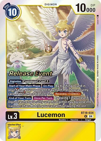 Lucemon [BT18-034] [Release Special Booster Ver.2.0 Pre-Release Cards] | Cracking-Singles