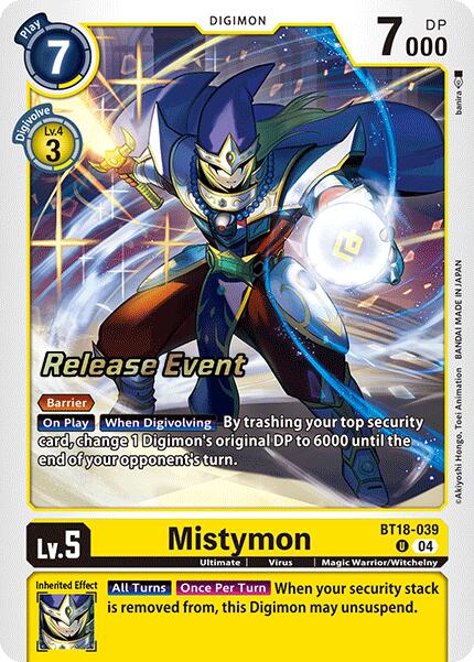 Mistymon [BT18-039] [Release Special Booster Ver.2.0 Pre-Release Cards] | Cracking-Singles