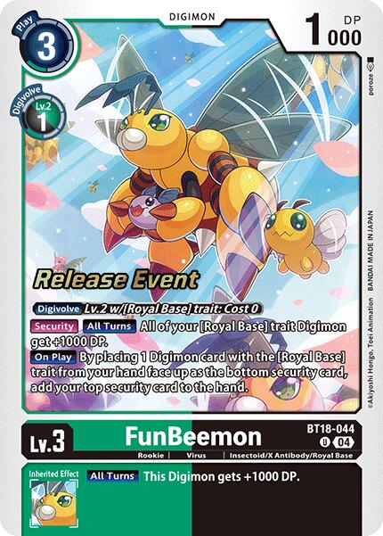 FunBeemon [BT18-044] [Release Special Booster 2.0 Pre-Release Cards] | Cracking-Singles