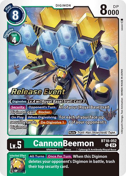 CannonBeemon [BT18-052] [Release Special Booster 2.0 Pre-Release Cards] | Cracking-Singles