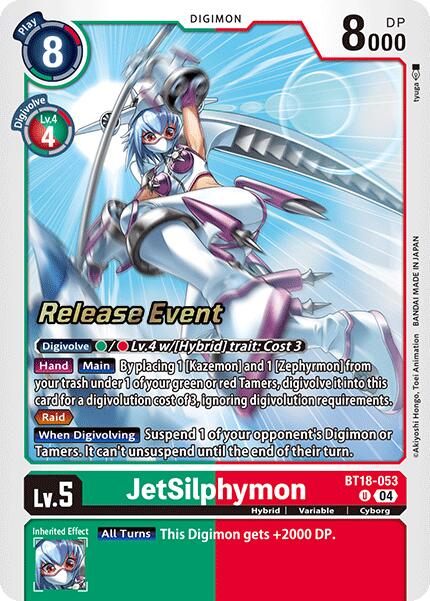 JetSilphymon [BT18-053] [Release Special Booster Ver.2.0 Pre-Release Cards] | Cracking-Singles