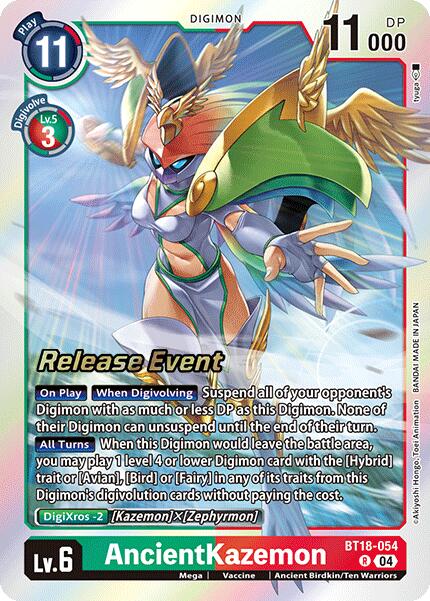 AncientKazemon [BT18-054] [Release Special Booster Ver.2.0 Pre-Release Cards] | Cracking-Singles