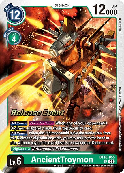 AncientTroymon [BT18-055] [Release Special Booster Ver.2.0 Pre-Release Cards] | Cracking-Singles