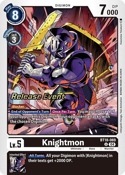 Knightmon [BT18-069] [Release Special Booster Ver.2.0 Pre-Release Cards] | Cracking-Singles