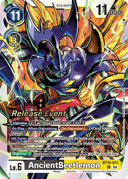 AncientBeetlemon [BT18-072] [Release Special Booster Ver.2.0 Pre-Release Cards] | Cracking-Singles