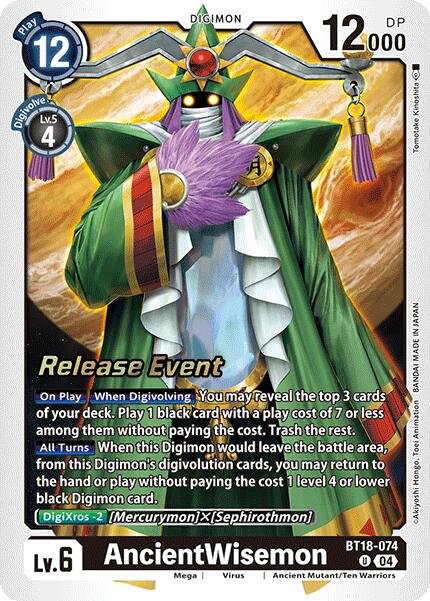 AncientWisemon [BT18-074] [Release Special Booster 2.0 Pre-Release Cards] | Cracking-Singles