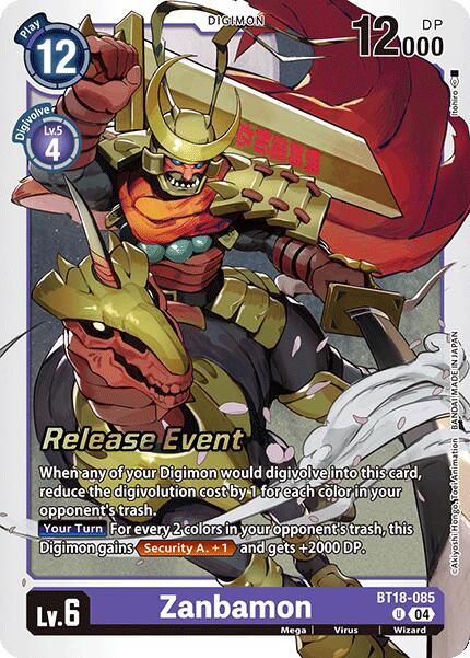 Zanbamon [BT18-085] [Release Special Booster Ver.2.0 Pre-Release Cards] | Cracking-Singles