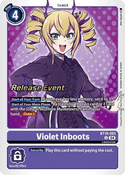 Violet Inboots [BT18-093] [Release Special Booster 2.0 Pre-Release Cards] | Cracking-Singles