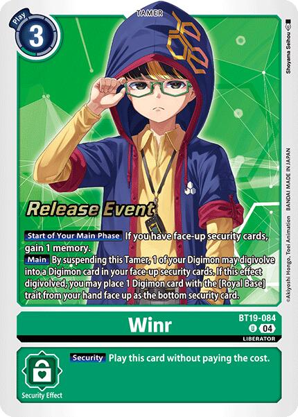 Winr [BT19-084] [Release Special Booster Ver.2.0 Pre-Release Cards] | Cracking-Singles