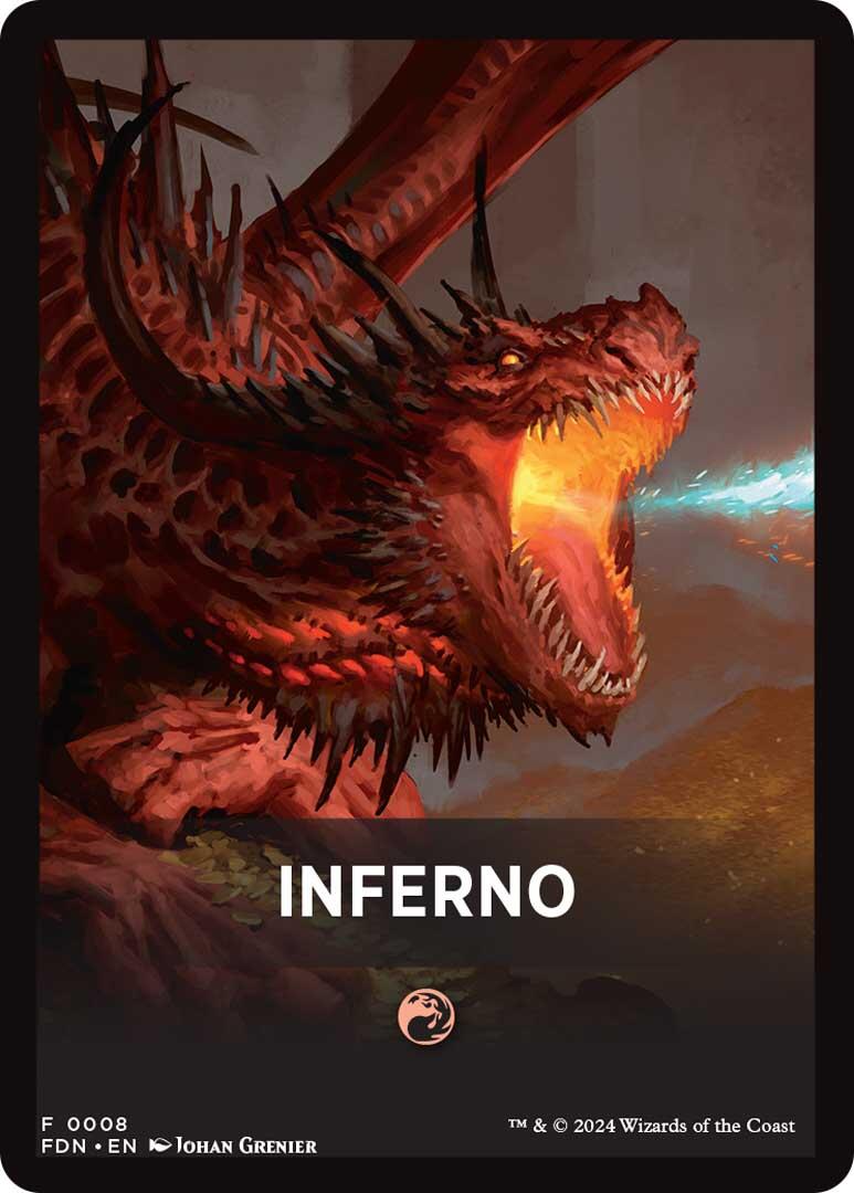 Inferno Theme Card [Foundations Tokens] | Cracking-Singles