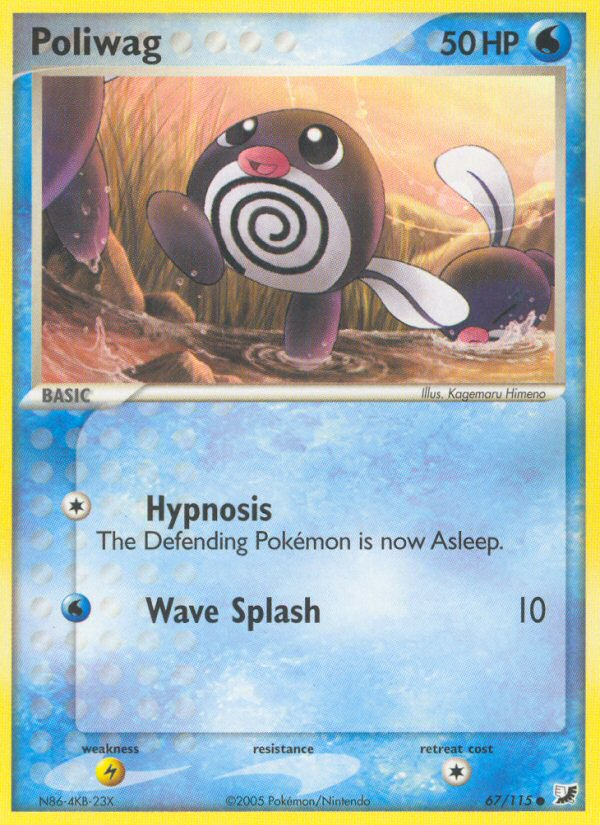 Poliwag (67/115) [EX: Unseen Forces] | Cracking-Singles