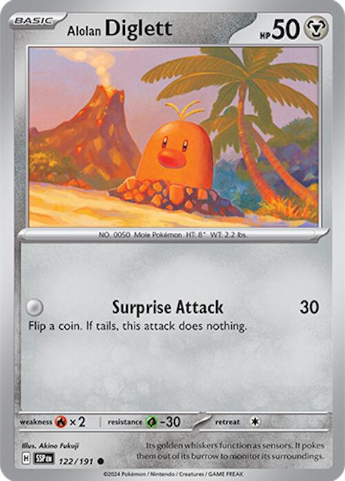 Alolan Diglett (122/191) [Scarlet & Violet: Surging Sparks] | Cracking-Singles