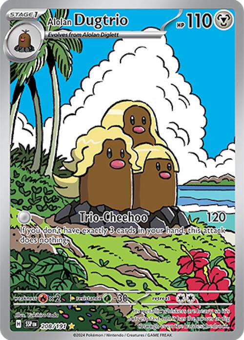 Alolan Dugtrio (208/191) [Scarlet & Violet: Surging Sparks] | Cracking-Singles