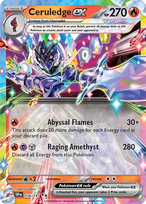 Ceruledge ex (036/191) [Scarlet & Violet: Surging Sparks] | Cracking-Singles