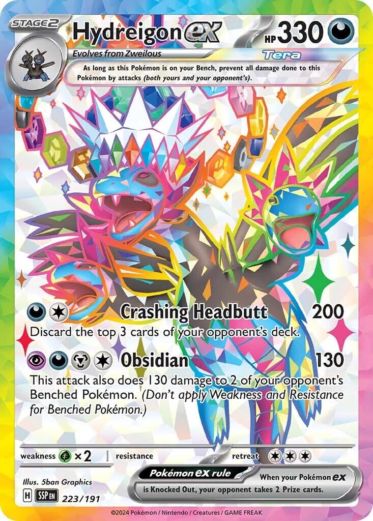 Hydreigon ex (223/191) [Scarlet & Violet: Surging Sparks] | Cracking-Singles