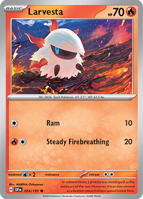 Larvesta (024/191) [Scarlet & Violet: Surging Sparks] | Cracking-Singles