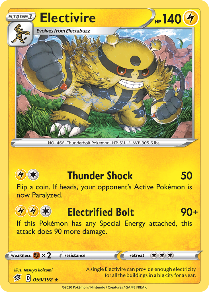 Electivire (059/192) [Sword & Shield: Rebel Clash] | Cracking-Singles