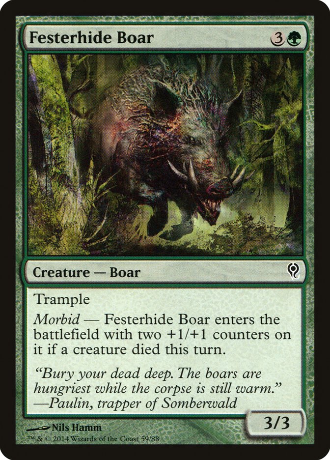 Festerhide Boar [Duel Decks: Jace vs. Vraska] | Cracking-Singles