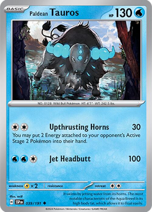 Paldean Tauros (039/191) [Scarlet & Violet: Surging Sparks] | Cracking-Singles