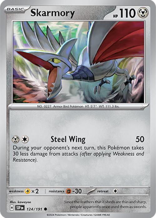 Skarmory (124/191) [Scarlet & Violet: Surging Sparks] | Cracking-Singles