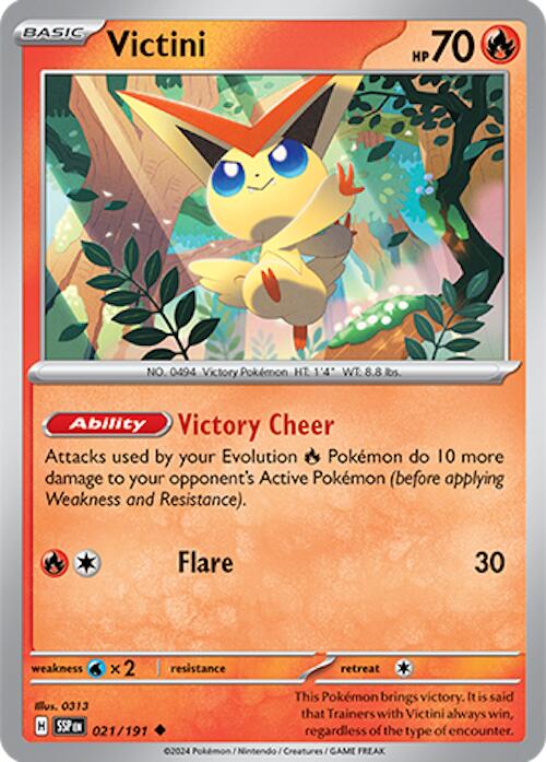 Victini (021/191) [Scarlet & Violet: Surging Sparks] | Cracking-Singles