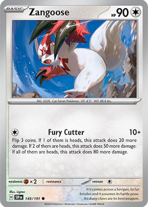 Zangoose (149/191) [Scarlet & Violet: Surging Sparks] | Cracking-Singles